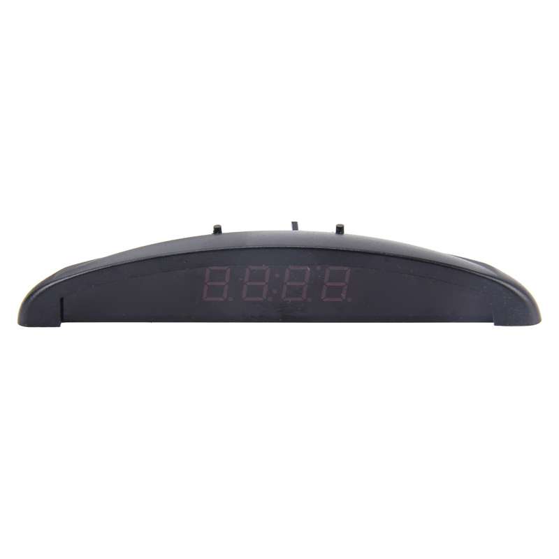2 in 1 Car LED Digital Display Thermometer Clock(Red)