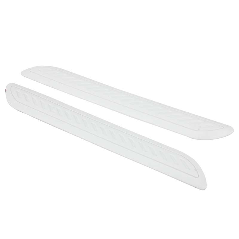 2 PCS Universal Car Auto Rubber Body Bumper Guard Protector Strip Sticker(Black)