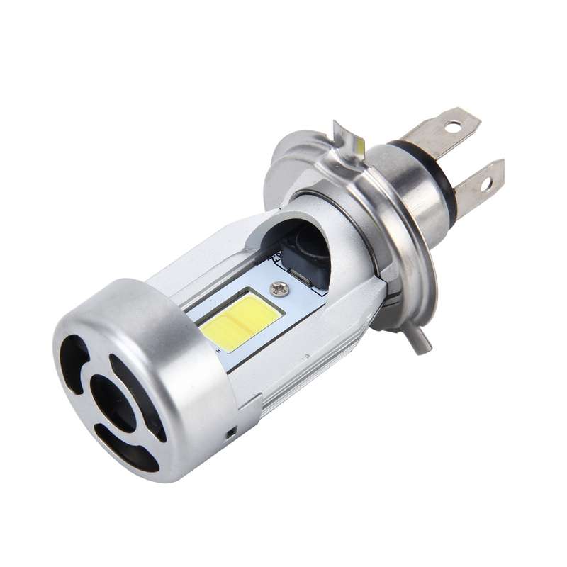 H4 HS1 Motorcycle Headlamps COB Spotlights Electric Car Fog Lights 6000K 20W 2600LM 5000Hours(White