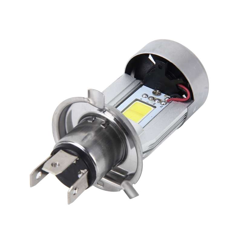 H4 HS1 Motorcycle Headlamps COB Spotlights Electric Car Fog Lights 6000K 20W 2600LM 5000Hours(White