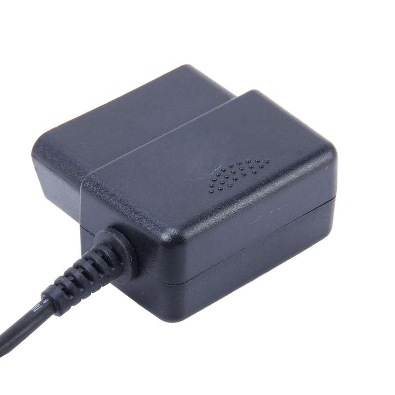 Car Auto 16Pin OBD Charging Cable Micro USB Power Adapter for GPS Tablet E-dog Phone, Cable Length: