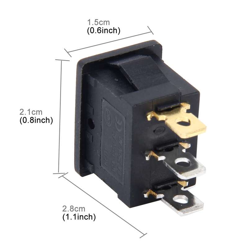 Car Auto Universal DIY 3 Pin Boat Cap OFF- ON Push Button