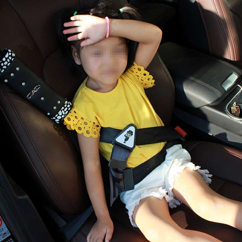 SHUNWEI SD-1408 Universal Fit Car Seatbelt Adjuster Clip Belt Strap Clamp Shoulder Neck Children Sea