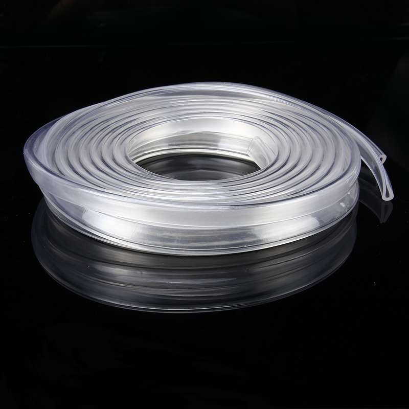 5.6m Car Decorative Strip Rubber Chrome Decoration Strip Door Seal Window Seal(Red)