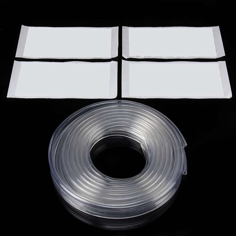 5.6m Car Decorative Strip Rubber Chrome Decoration Strip Door Seal Window Seal(Red)