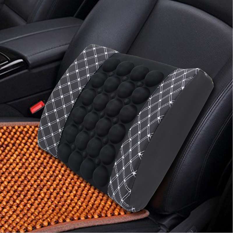 12V Four Season Chemical Fiber Wrapping Lumbar Seat Relaxation Waist Support Cushion for Car Office