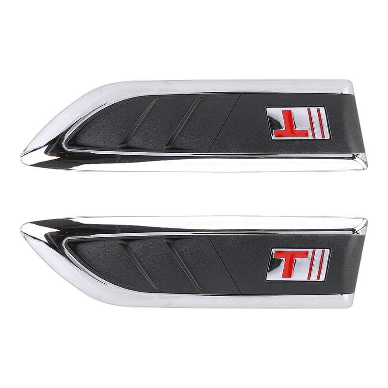 2 PCS Car Side Air Intake Flow Vent Fender Decorative Stickers Cover