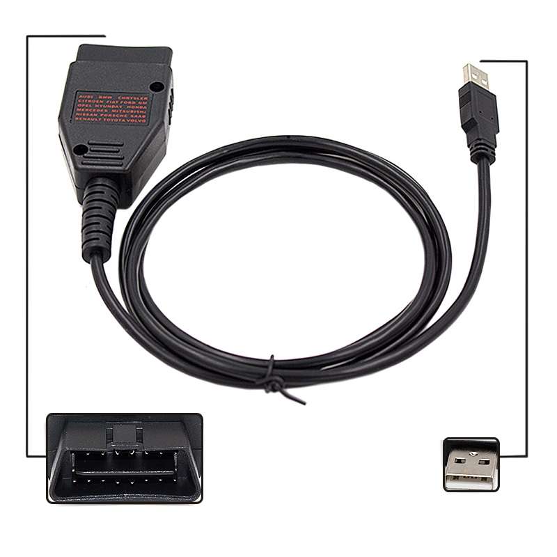 Galletto 1260 ECU Chip Tuning Interface Galletto Flasher Car Diagnostic Cable for Volkswagen / Audi