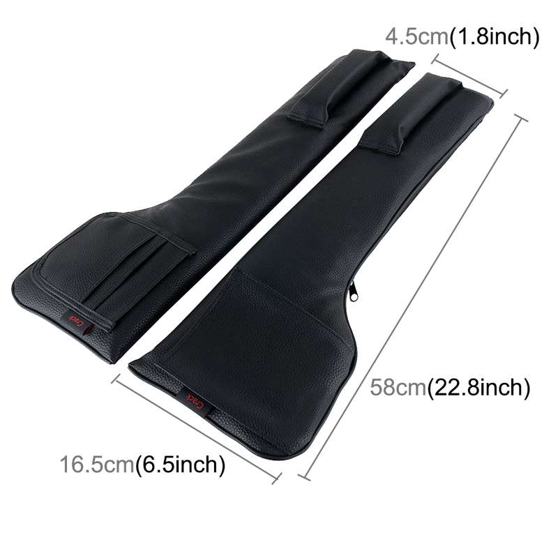 A Pair Universal Car Seat Catcher Gap Console Filler Seat Side Pocket Organizer Catcher Leak-Proof S