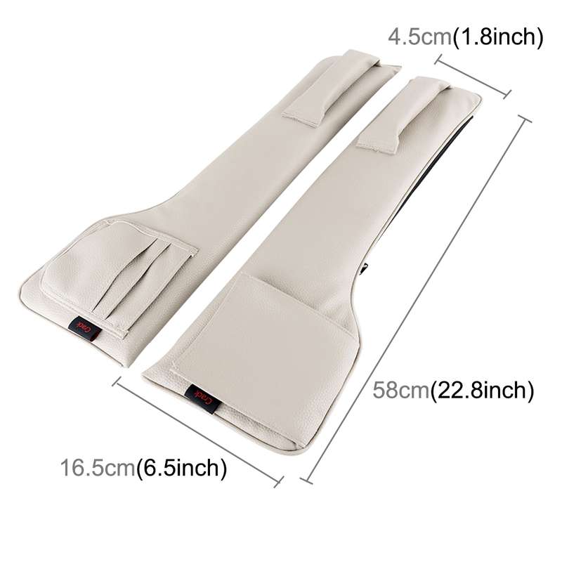 A Pair Universal Car Seat Catcher Gap Console Filler Seat Side Pocket Organizer Catcher Leak-Proof S