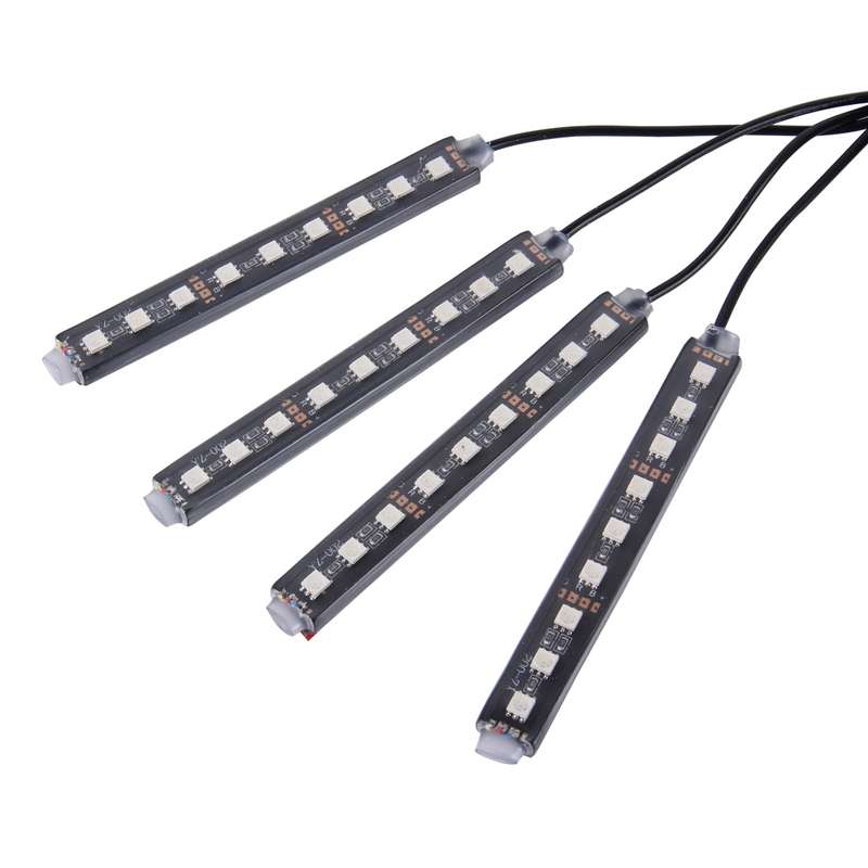 4 in 1 4.5W 36 SMD-5050-LEDs RGB Car Interior Floor Decoration Atmosphere Colorful Neon Light Lamp w