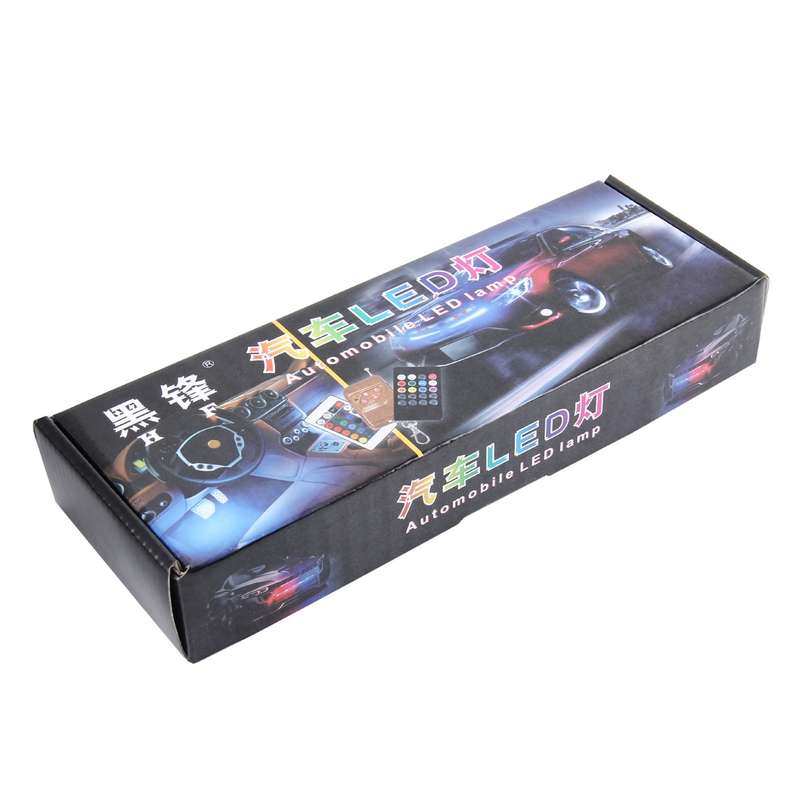 4 in 1 4.5W 36 SMD-5050-LEDs RGB Car Interior Floor Decoration Atmosphere Colorful Neon Light Lamp w