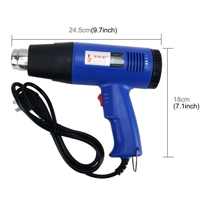 DINGGUAGUA 1800W Industrial Heavy Duty Professional Adjustable Temperature from 50 Degrees Celsius t