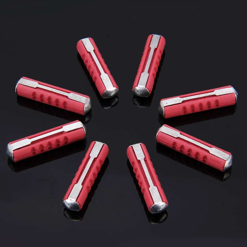100 PCS Car Auto Fuse European Automotive Fuse (16A Red)
