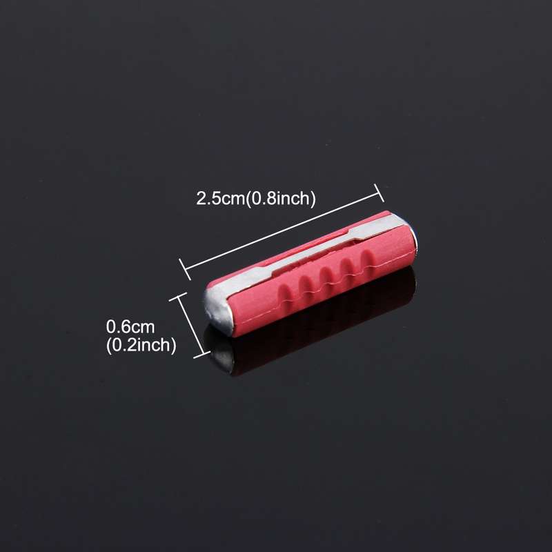 100 PCS Car Auto Fuse European Automotive Fuse (16A Red)