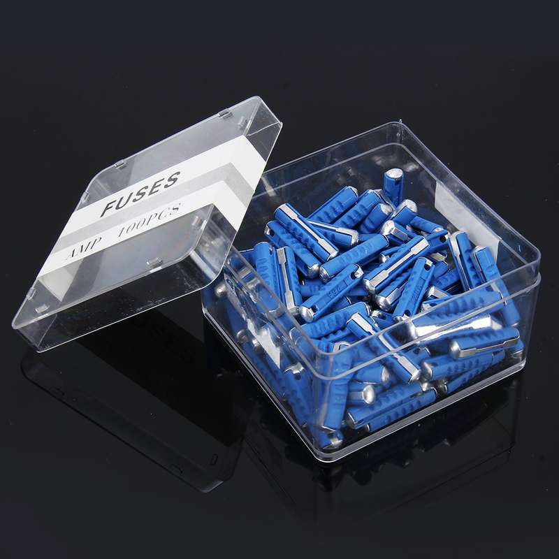 100 PCS Car Auto Fuse European Automotive Fuse (30A Green)