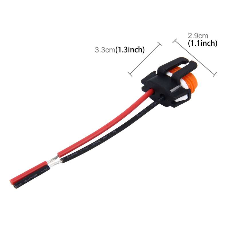 2 PCS 9005 Car Auto LED Bulb Ceramic Insulation Socket Holder (No Including Light)