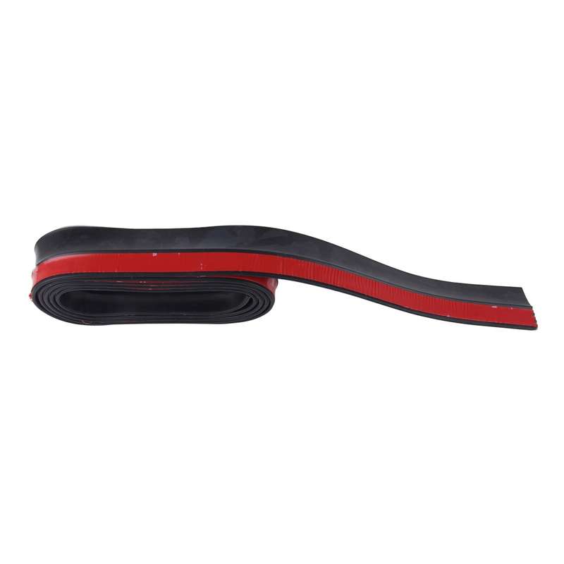 Universal 2.5m Car Front Bumper Lip Splitter Spoiler Skirt Adhesive Protector(Red)