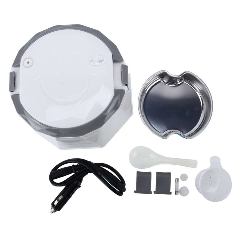 OUSHIBA Car Auto C3 Mini Multi-function Rice Cooker 12V 1.3L Volume for Rice Soup Noodles Vegetable