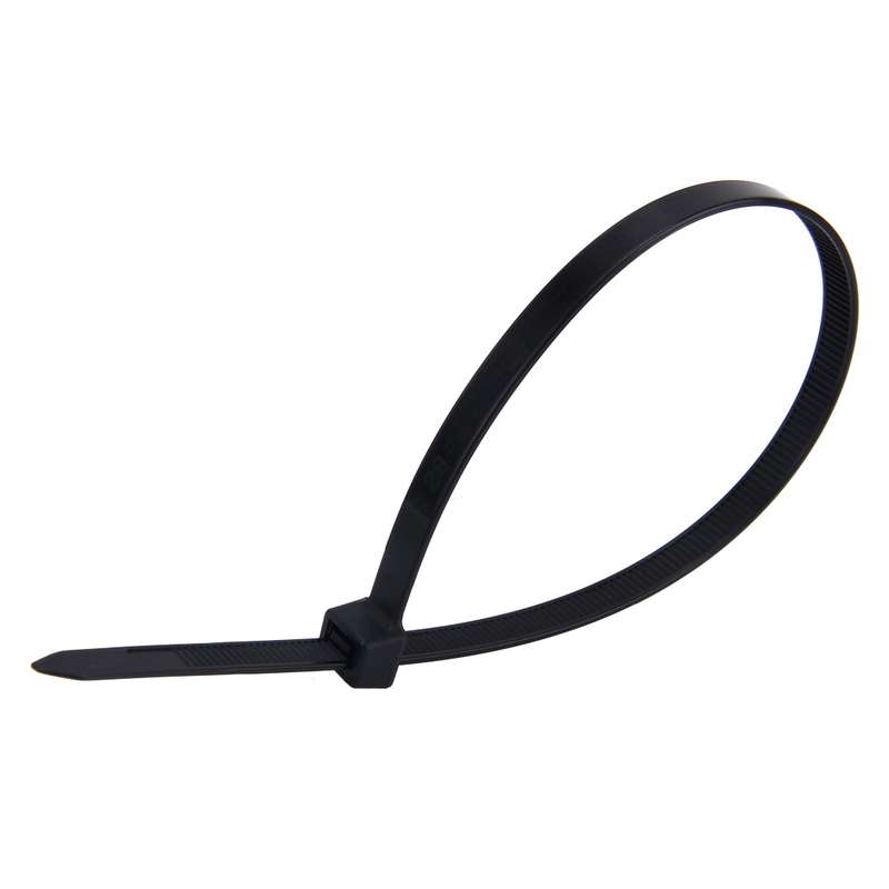 250 PCS 8mm*300mm Nylon Cable Ties(Black)