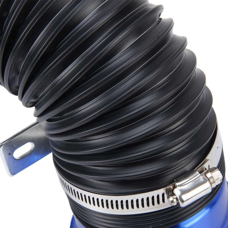 Car Auto Universal Tube Air Filter Adjustable Cold Air Injection Intake System Pipe Without Air Filt