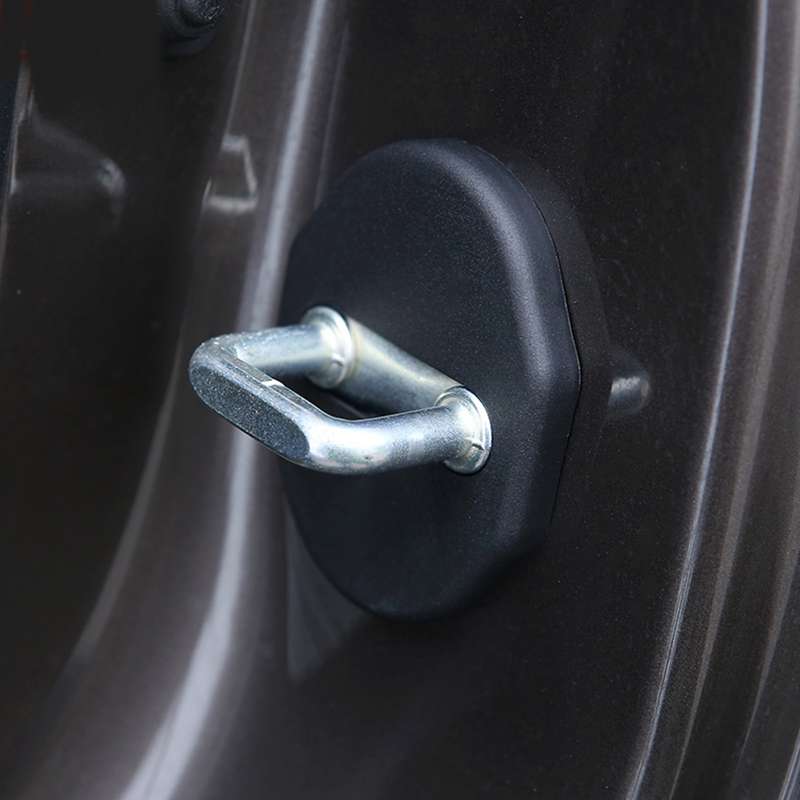 4 PCS Car Door Lock Buckle Decorated Rust Guard Protection Cover for LANCERFORTIS ASX LingYue V3 V5