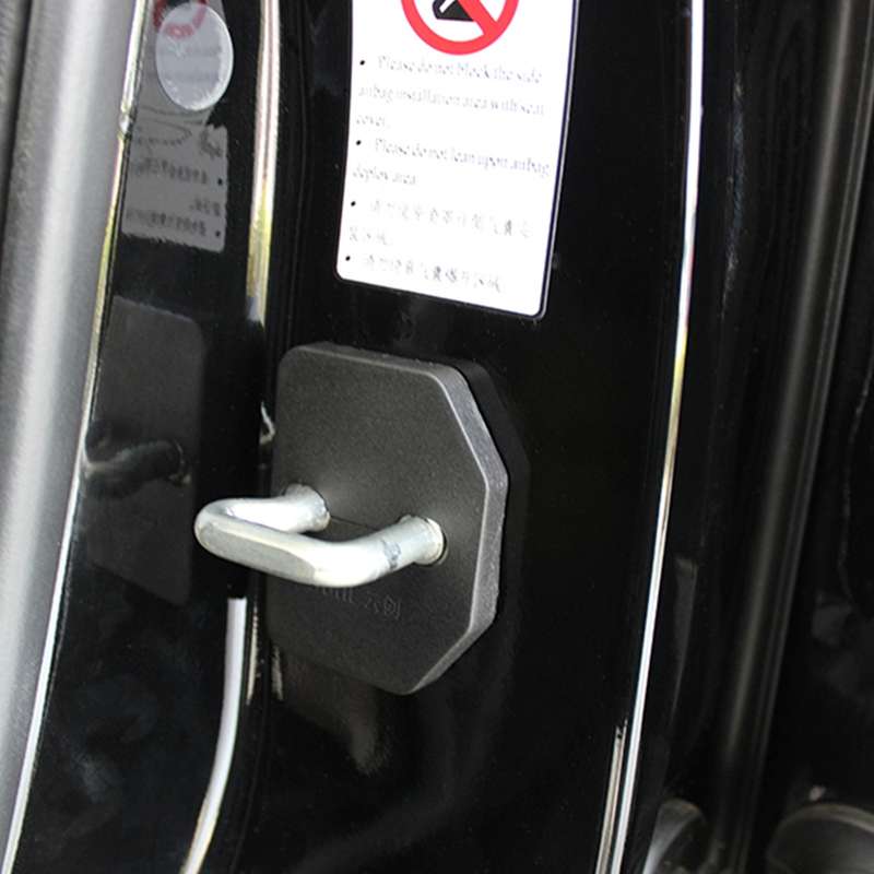 4 PCS Car Door Lock Buckle Decorated Rust Guard Protection Cover for SKOD Octavia 2015 Version Class