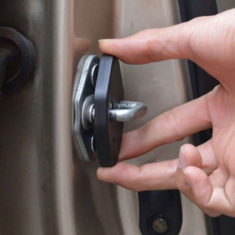 4 PCS Car Door Lock Buckle Decorated Rust Guard Protection Cover for Toyota Corolla VIOS Highlander
