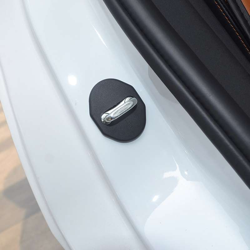 4 PCS Car Door Lock Buckle Decorated Rust Guard Protection Cover for Besturn B50 B70 Hawtai BOLIGER