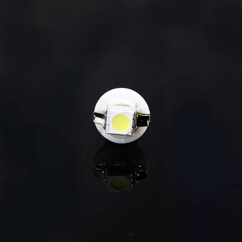 10 PCS 0.5W B8.5 Wedge Instrument Panel LED Light Dashboard Gauge Cluster Indicator Lamp Bulb (White