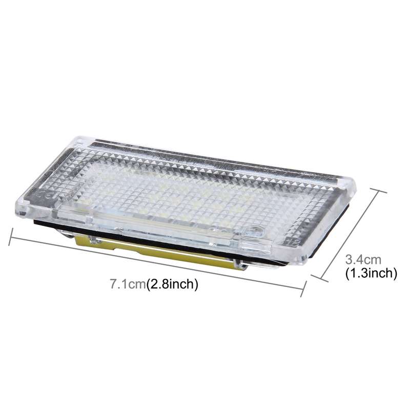 2 PCS License Plate Light with 18 SMD-3528 Lamps for BMW Mini COOPER R50/R52/R53(White Light)
