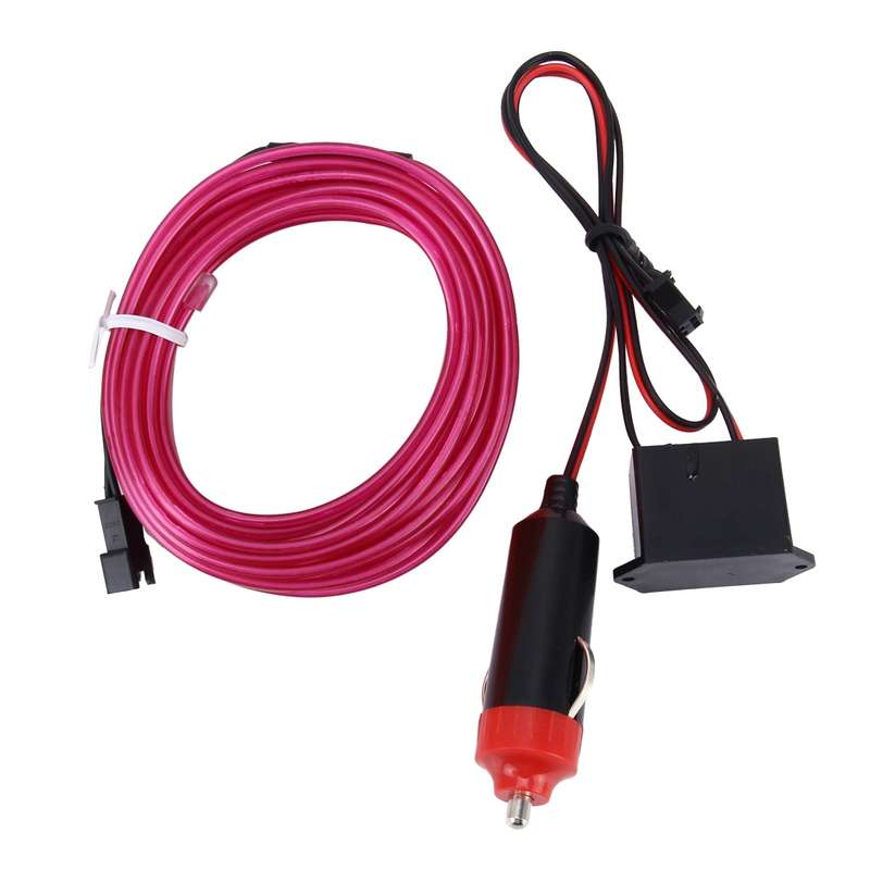 4m Cold Light Flexible LED Strip Light For Car Decoration(Fluorescent Green Light)