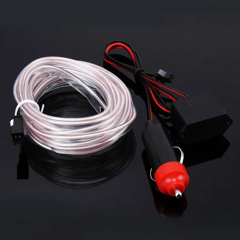 4m Cold Light Flexible LED Strip Light For Car Decoration(Fluorescent Green Light)