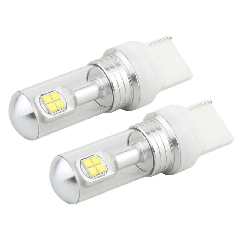 2 PCS 7440 40W 800 LM 6000K Car Turn Light Backup Light Brake Light with 8 Lamps, DC 12V(White Light