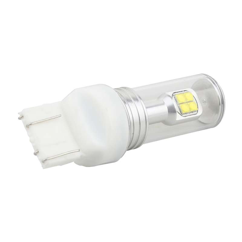 2 PCS 7443 40W 800 LM 6000K Car Brake Light with 8 Lamps, DC 12V(White Light)