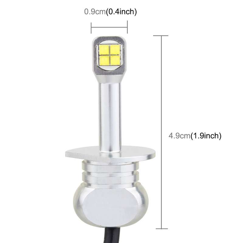 2 PCS H1 40W 800 LM 6000K 8 LEDs Car Fog Lights, DC 12V(White Light)