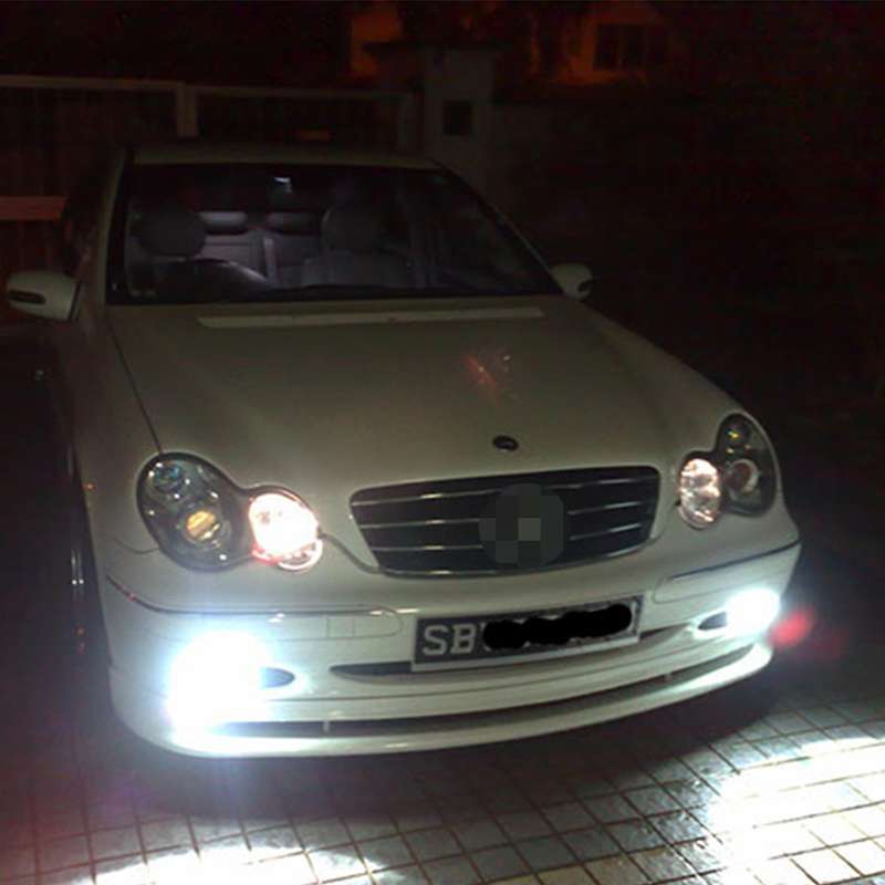 2 PCS H1 40W 800 LM 6000K 8 LEDs Car Fog Lights, DC 12V(White Light)