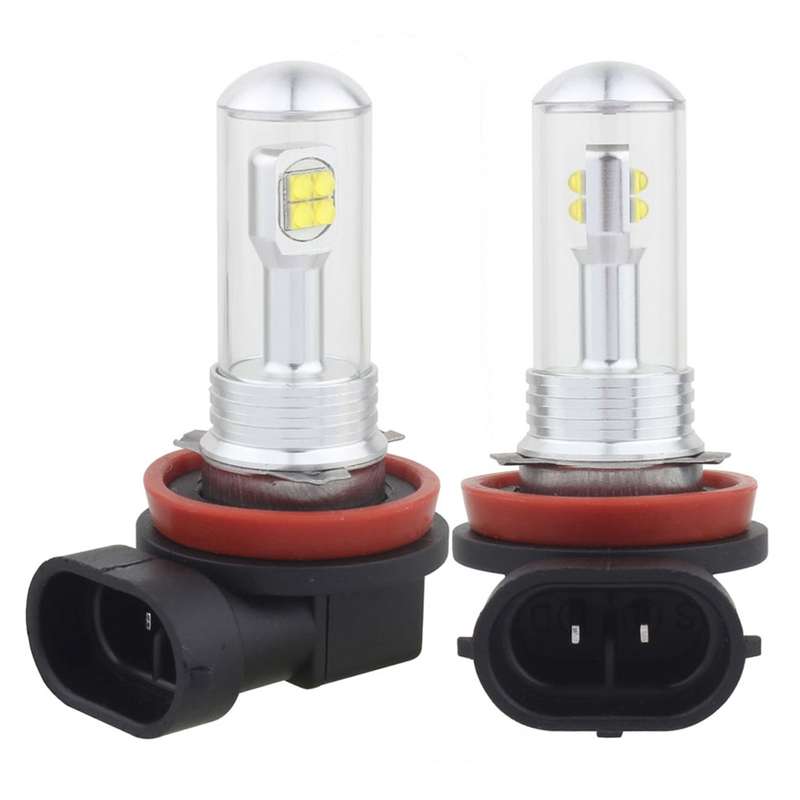 2 PCS H8/H11 40W 800 LM 6000K 8 LEDs Car Fog Lights, DC 12V(White Light)