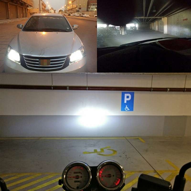 2 PCS H1 18W 1800 LM 6000K IP68 Canbus Constant Current Car LED Headlight with 2 COB Lamps, DC 9-36