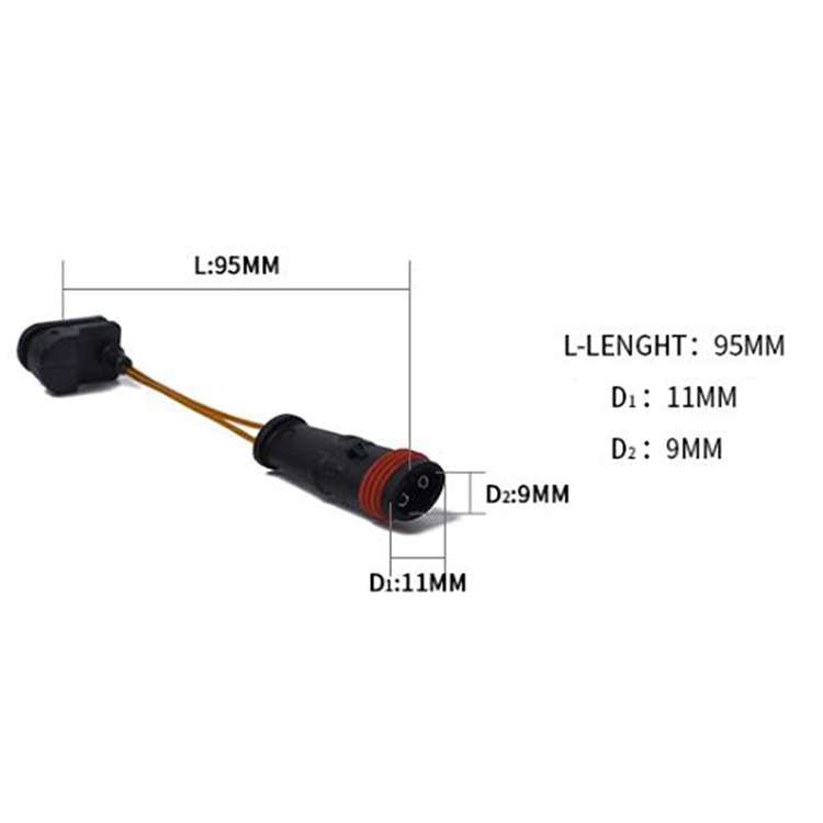 2 PCS Car Front Rear Brake Pad Sensor Cable 1645401017 2205401517 for Mercedes-Benz W164 2005-2010 /