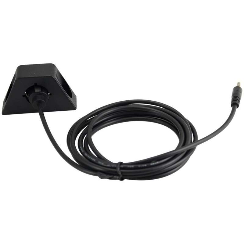 1m Car Truck Dashboard Flush Mount 3.5mm 1/8 AUX Audio Jack Extension Cable Kit(Black)