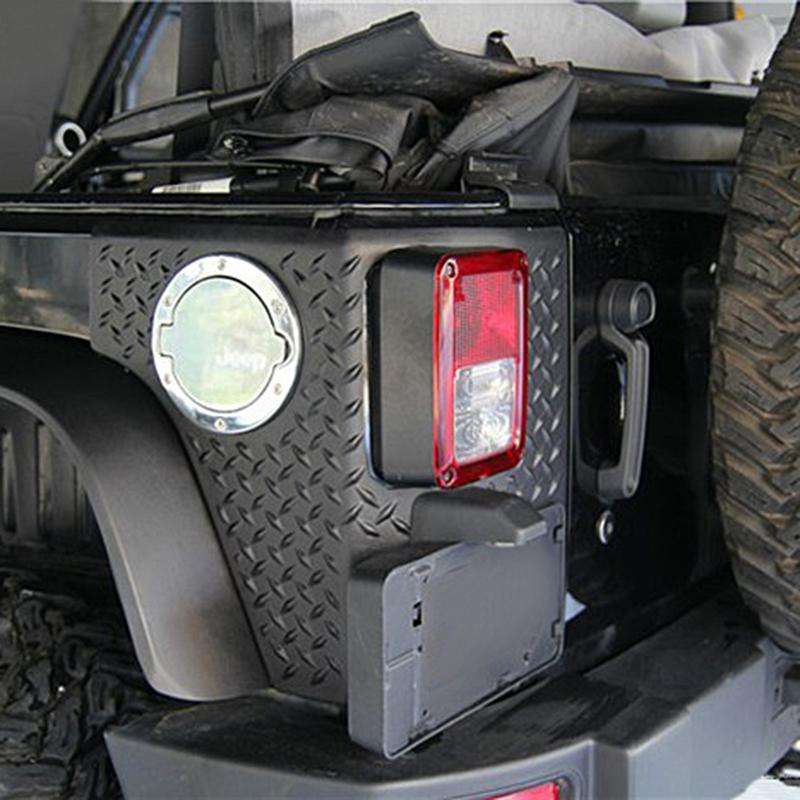 Car Tail Rear License Plate Frame Number Holder Mounting Bracket with Light for Jeep Wrangler JK 200