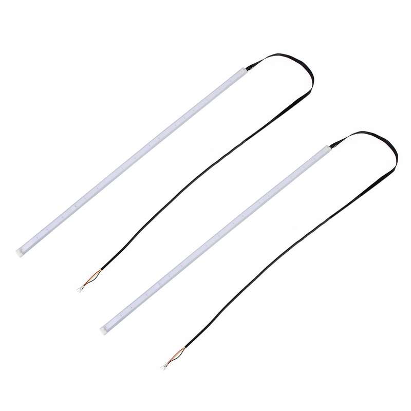 2 PCS 30cm DC12V 4.2W Ultra-thin Car Auto Double Colors Turn Lights / Running Lights, with LED SMD-2