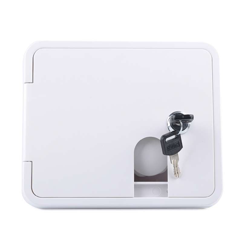 White Water Inlet Integrated Fill Dish Hatch Lock for RV Trailer Camper