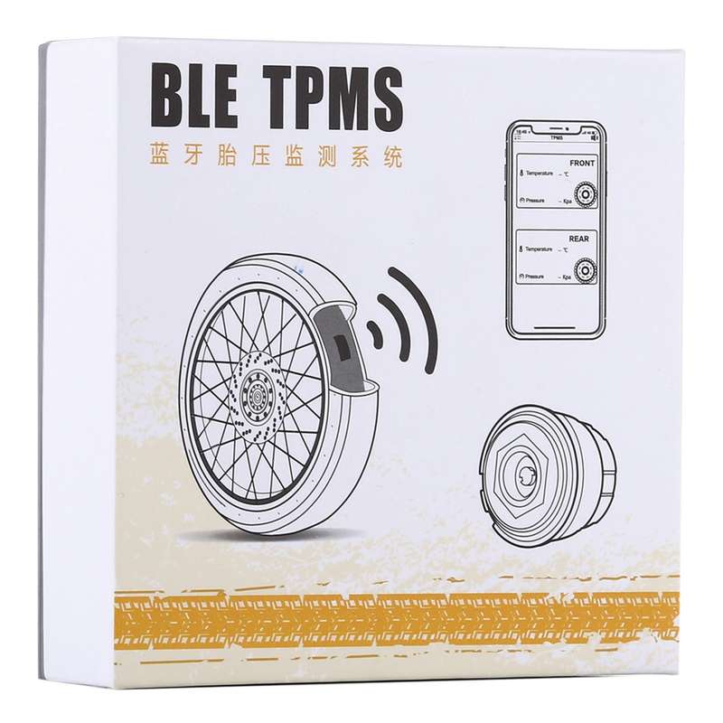 Motorcycle Bluetooth Tire Pressure Monitoring System TPMS Mobile Phone APP Detection 2 External Sens
