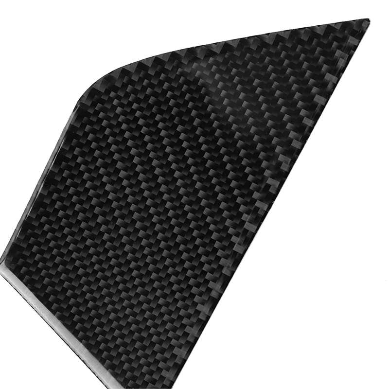 2 PCS German Flag Car Carbon Fiber Left Drive Seat Adjustment Panel Decorative Sticker for Mercedes-