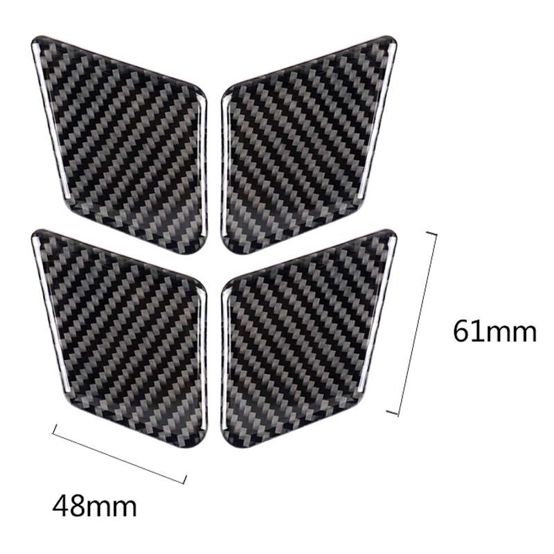 4 PCS Car Solid Color Carbon Fiber Door Inner Handle Wrist Panel Decorative Sticker for Mercedes-Ben