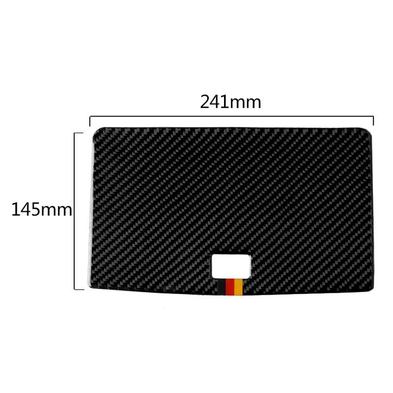 Car German Flag Carbon Fiber Console Navigation Panel Decorative Sticker for Mercedes-Benz W204 C Cl