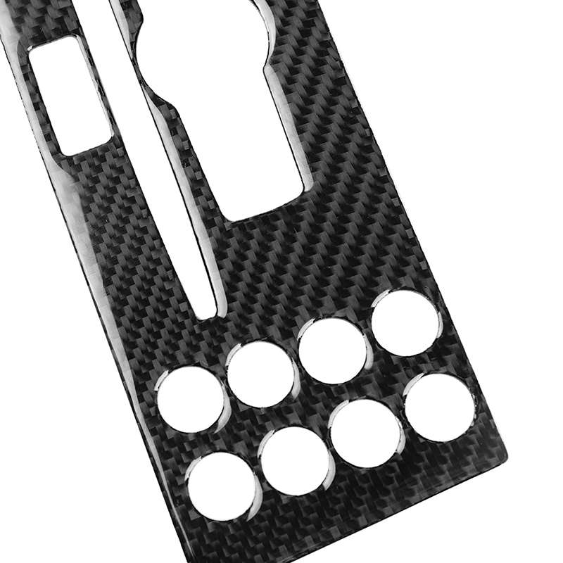 Car Carbon Fiber Center Console Panel Decorative Sticker for Mercedes-Benz W204 C Class 2007-2010
