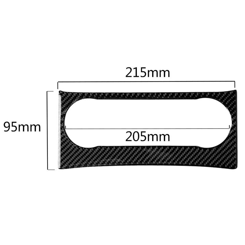 Car Carbon Fiber Air Conditioning Knob Control Panel Decorative Sticker for Mercedes-Benz W204 C Cla